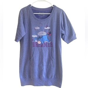 Disney Eeyore Dreamer Sleep Shirt Purple • Used • Size: Large